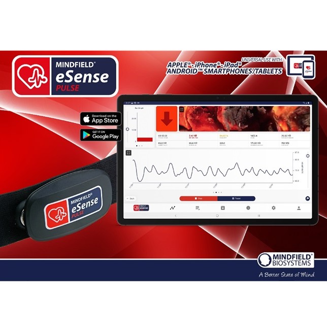 Mindfield eSense Pulse HRV Biofeedback Sensor